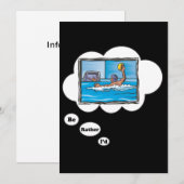 Ik zou liever water pologe spelen kaart (Voorkant / Achterkant)