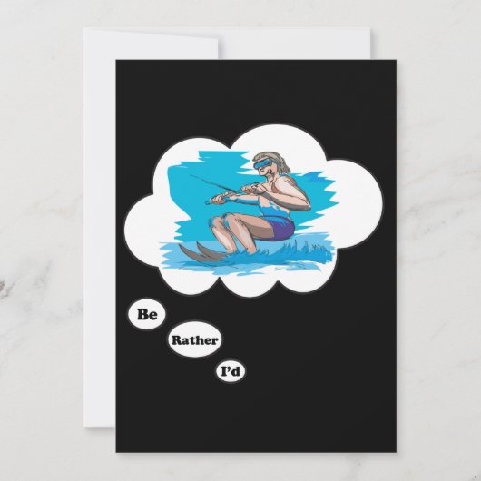 Ik zou liever waterkiën zijn kaart (Voorkant)