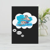 Ik zou liever waterkiën zijn kaart (Staand voorkant)