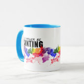 Ik zou liever Waterverf artistieke Mok schilderen (Voorkant links)