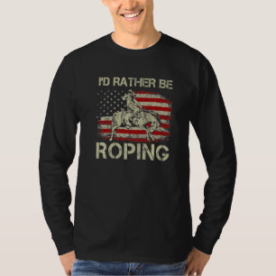Ik zou liever Westerne Rodeo USA Fla gaan kopen T-shirt