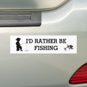 Ik zou liever worden Gevist Bumpersticker (Op auto)