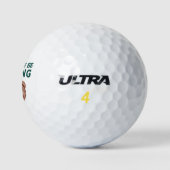 Ik zou liever worden Gevist Golfballen (Logo)