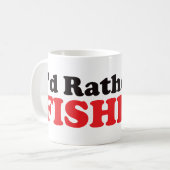 Ik zou liever worden Gevist - Rood Koffiemok (Voorkant links)