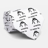 Ik zou liever worstelen stropdas (Opgerold)