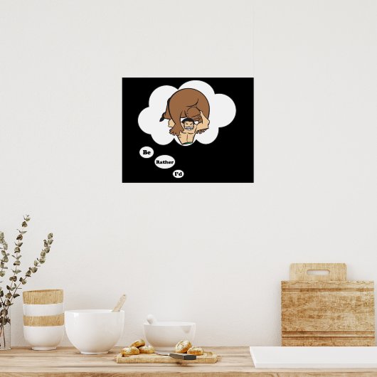 Ik zou liever Wrestling 2 zijn Poster (Keuken)