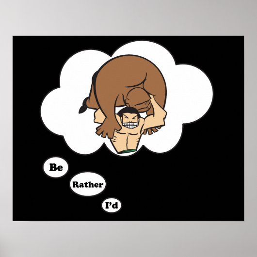 Ik zou liever Wrestling 2 zijn Poster (Voorkant)