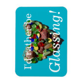 Ik zou liever zeeen strand glanzen magneet (Verticaal)