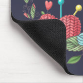 Ik zou liever zeggen: "Knitting Lover" Muismat (Hoek)