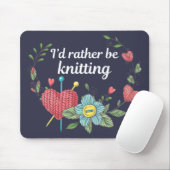 Ik zou liever zeggen: "Knitting Lover" Muismat (Met muis)