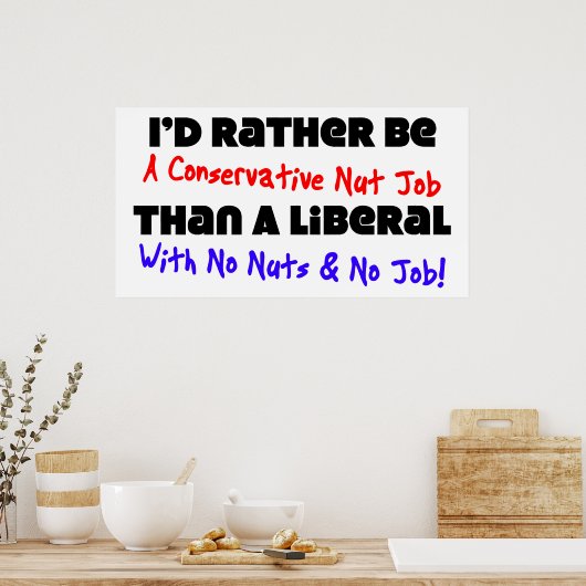 Ik zou liever zijn poster (Keuken)