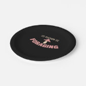 Ik zou me eerder vervelen papieren bordje (Gekanteld)