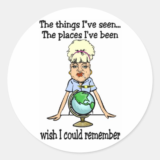 Ik zou me kunnen herinneren ronde sticker (Voorkant)