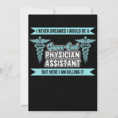 Ik zou medisch assistent zijn van PA Medical Stude Kaart (Voorkant)