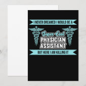 Ik zou medisch assistent zijn van PA Medical Stude Kaart (Voorkant / Achterkant)