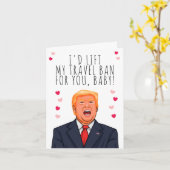 Ik zou mijn reisverbod voor u opheffen, baby Valen Kaart (Gele Bloem)