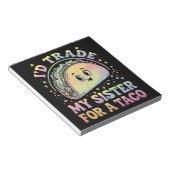 Ik zou m'n zuster voor een Taco Cinco de Mayo ruil Notitieblok (Schuin)