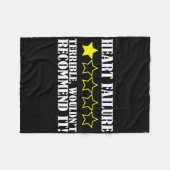 Ik zou niet aanbevelen hartziekte overlevende Awar Fleece Deken (Voorkant (Horizontaal))