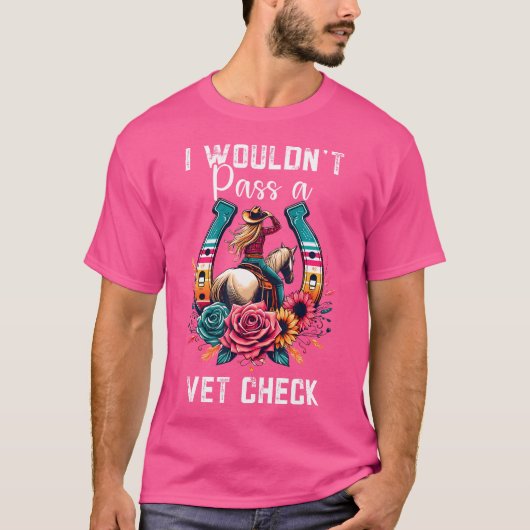 Ik zou niet slagen voor een dierenarts check Funny T-shirt (Voorkant)