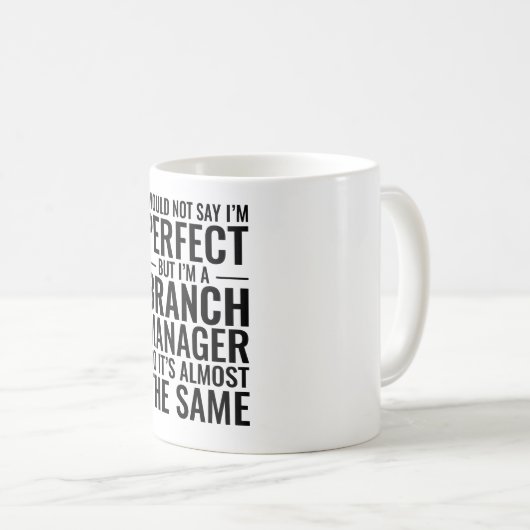 Ik zou niet zeggen dat ik perfect ben, ik ben een  koffiemok (Voorkant rechts)