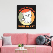 IK ZOU NOGMAALS BIJ MIJN KAT ZIJN CANVAS AFDRUK (Insitu (Woonkamer))