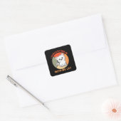 IK ZOU NOGMAALS BIJ MIJN KAT ZIJN VIERKANTE STICKER (Envelop)