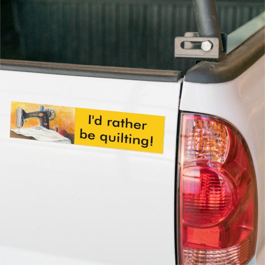 IK ZOU NOGMAALS SNEL ZIJN. BUMPERSTICKER (Op Truck)