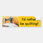 IK ZOU NOGMAALS SNEL ZIJN. BUMPERSTICKER (Voorkant)