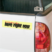 Ik zou nu liever hier zijn... bumpersticker (Op Truck)