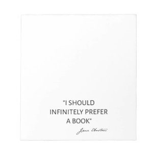 Ik Zou Oneindig De Voorkeur Geven Aan Een Boek - J Notitieblok