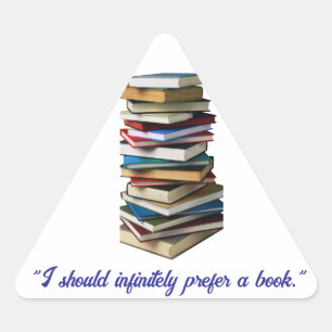 "Ik zou oneindig veel liever een boek" Sticker