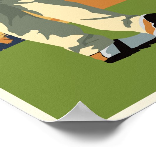 Ik zou ook liever golfen. poster (Hoek)