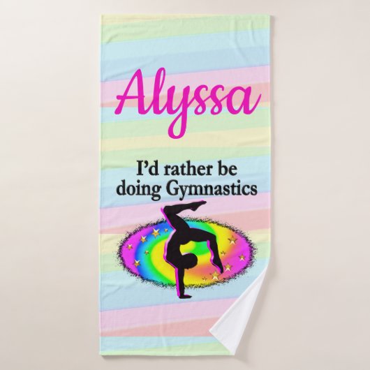 IK ZOU RADER GYMNASTICS DOEN BADHANDDOEK (Badhanddoek)