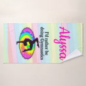 IK ZOU RADER GYMNASTICS DOEN BADHANDDOEK (Badhanddoek)