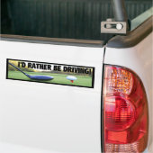 IK ZOU RADER RIJDEN - Golf Bumpersticker (Op Truck)