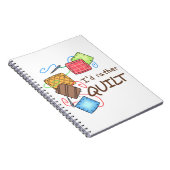 Ik zou Rather Quilt Notitieboek (Rechterzijde)