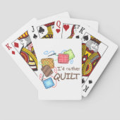 Ik zou Rather Quilt Pokerkaarten (Achterkant)