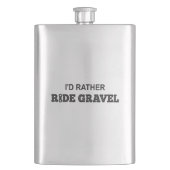 Ik zou Rather Ride Gravel Flacon (Voorkant)