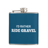 Ik zou Rather Ride Gravel Heupfles (Voorkant)