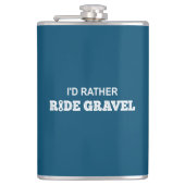 Ik zou Rather Ride Gravel Heupfles (Voorkant)