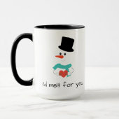 Ik zou smelten voor je vakantie wintersneeuwse mok (Links)