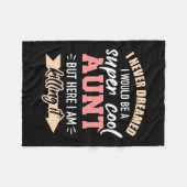 Ik zou super cool tante zijn. fleece deken (Voorkant (Horizontaal))