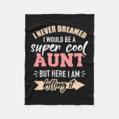 Ik zou super cool tante zijn. fleece deken (Voorkant)