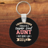 Ik zou super cool tante zijn. sleutelhanger (Voorkant)