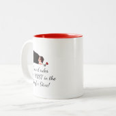 Ik zou terug naar je kunnen gaan... Tweetone C Tweekleurige Koffiemok (Voorkant links)