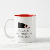 Ik zou terug naar je kunnen gaan... Tweetone C Tweekleurige Koffiemok (Links)