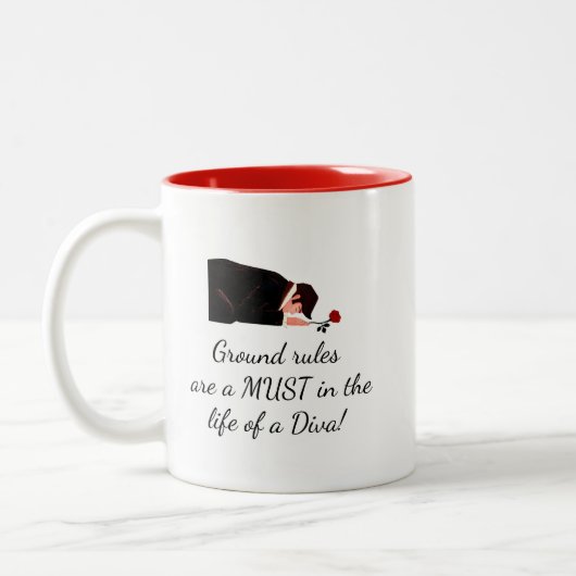 Ik zou terug naar je kunnen gaan... Tweetone C Tweekleurige Koffiemok (Links)