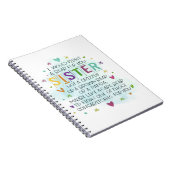 Ik zou vechten tegen een Beer voor je Zuster Notitieboek (Rechterzijde)