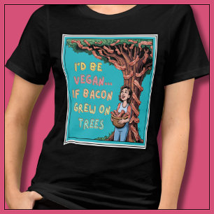 Ik zou veganist zijn als spek op bomen groeide Tri-Blend shirt
