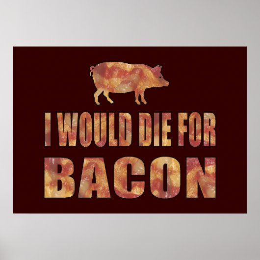 Ik zou voor Bacon sterven Poster (Voorkant)